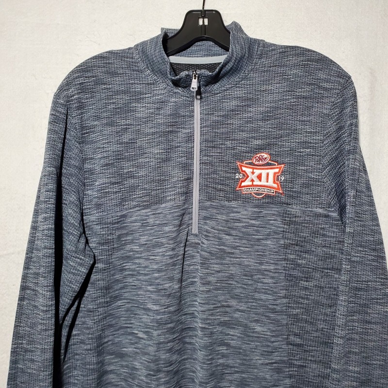 Under Armour Shirt NCAA Dr Pepper 2019 Championship Gray 1/4 Zip Mens Large gallery