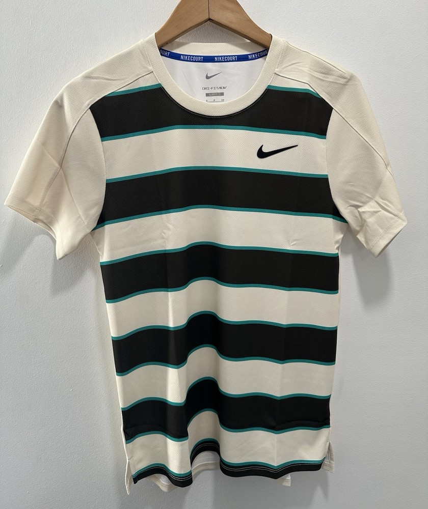 Nike Carlos Alcarez 2025 Roland Garros French Tennis Shirt SZ S Men FZ6934-110