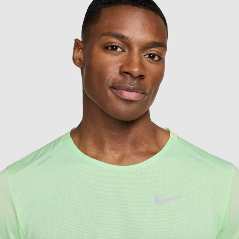 Running Shirt Nike Dri-FIT Rise 365 Mens Short-Sleeve Training Gym Top Green M L gallery