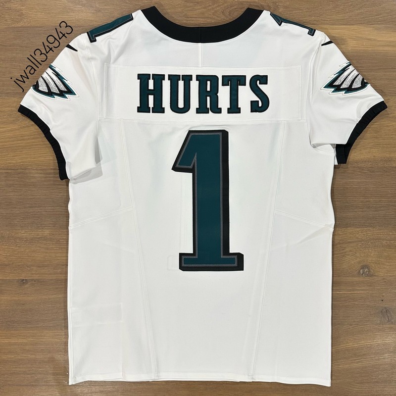 AUTHENTIC Jalen Hurts Philadelphia Eagles Nike Vapor ELITE STITCHED Jersey White gallery