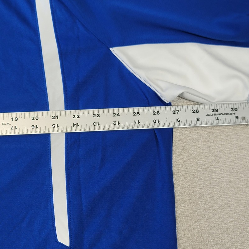 Holloway Men's XXL Blue Dry-Excel 100% Polyester Short Sleeve Polo Shirt 2XL gallery
