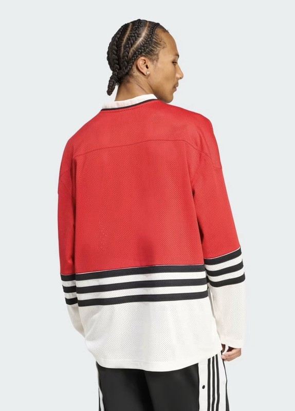 adidas Men’s HOCKEY JERSEY Size XXL Better Scarlet/Cloud White/Black gallery