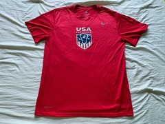 Nike Team USA Lacrosse Official Dri Fit Warm Up Tee Size L