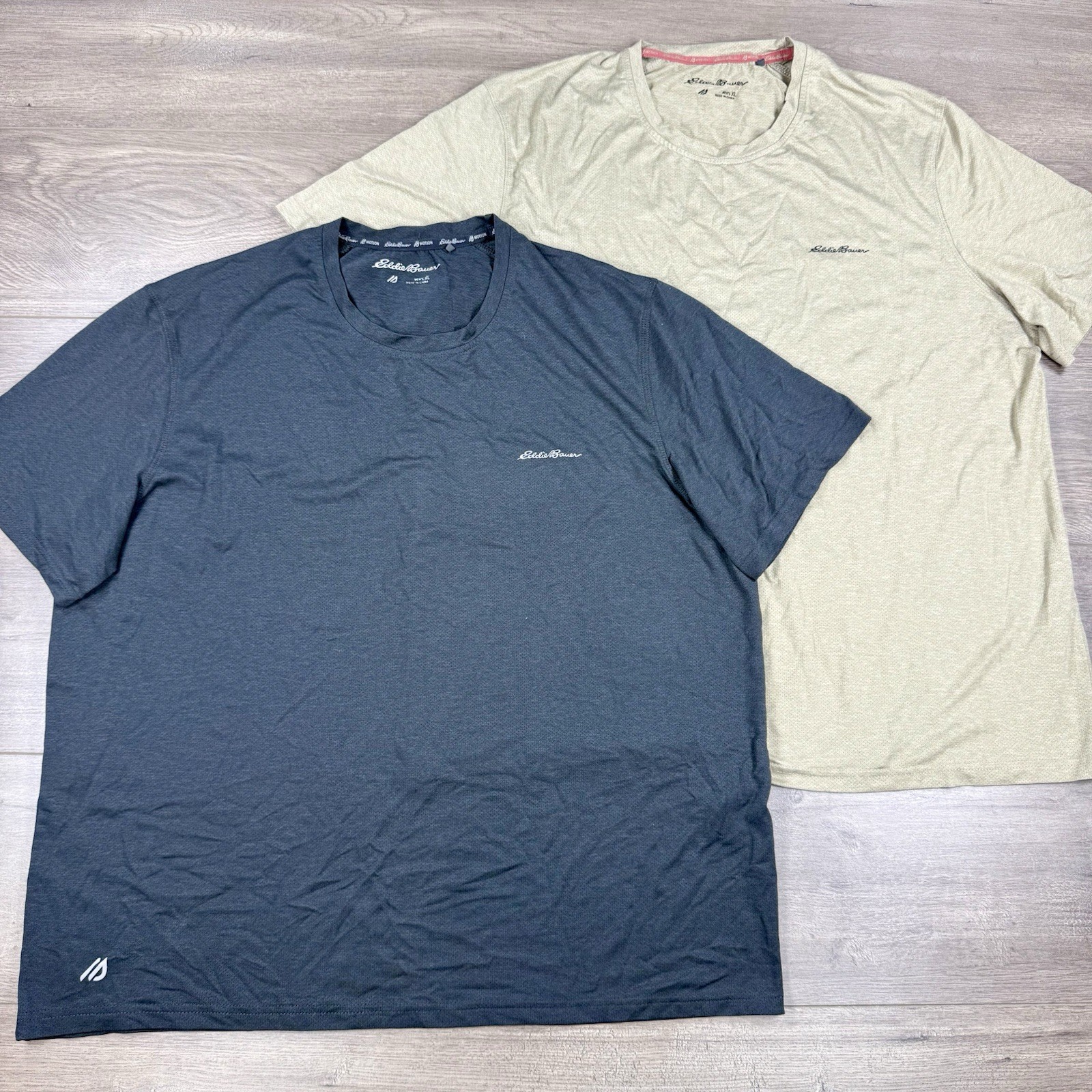 x2 Eddie Bauer Motion Free Dry Performance Short Sleeve Shirt Lot Men’s XL gallery