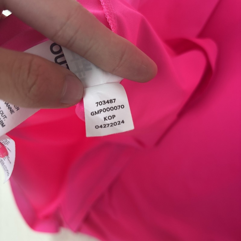 G/FORE G4 Men’s Essential Tech Pique Polo Neon Pink Golf Shirt Medium gallery