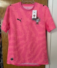 NWT PUMA x Portugal x Salehe Bembury Authentic Goalkeeper Jersey Pink Size Small