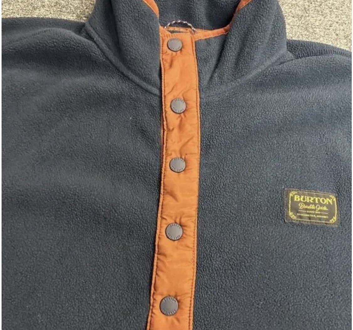 Blue And Orange Burton Dry Ride Pullover Long Sleeve Shirt Size Medium gallery
