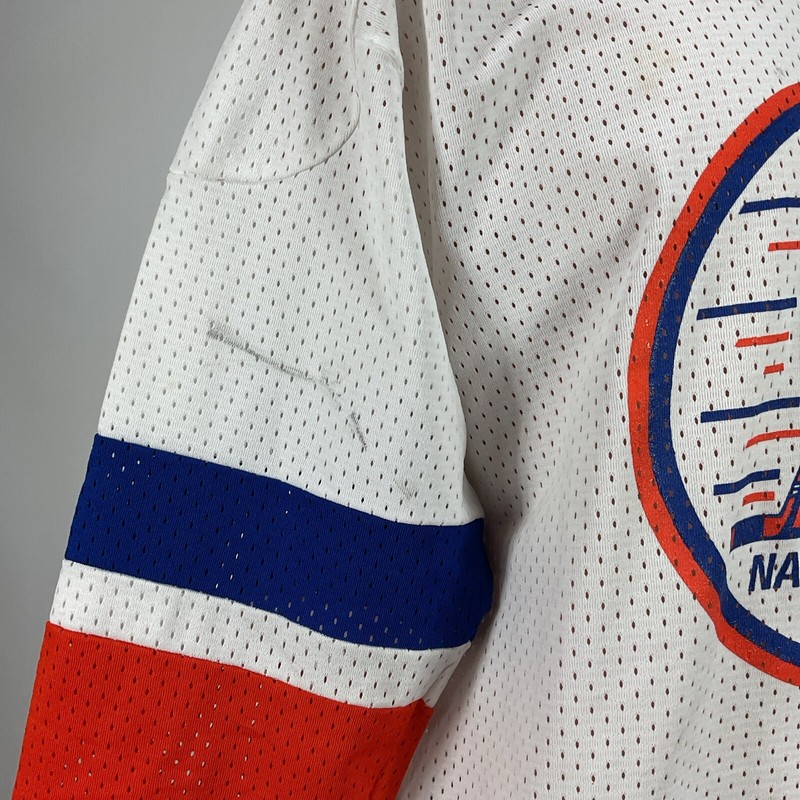 Vintage 90s Mesh Knit Nassau County Lions #16 OMAGE Hockey Jersey NWOT mens XL gallery