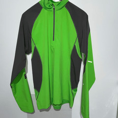 Truewerk Men’s 1/4 Zip Colorblock Reflective Performance Pullover Green Small