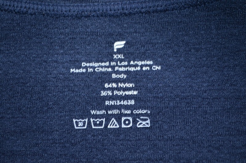 Fabletics Long Sleeve 1/4 Zip Running Shirt Workout Active Mens 2XL Thumbholes gallery