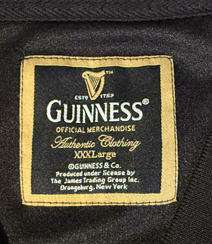 Guinness Ireland Mens XXXL Green Black 1759 Sewn Stitched Dublin Hockey Jersey gallery