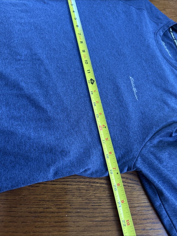 Eddie Bauer Performance Shirt Men’s Small Navy Blue Motion FreeDry Athleisure gallery