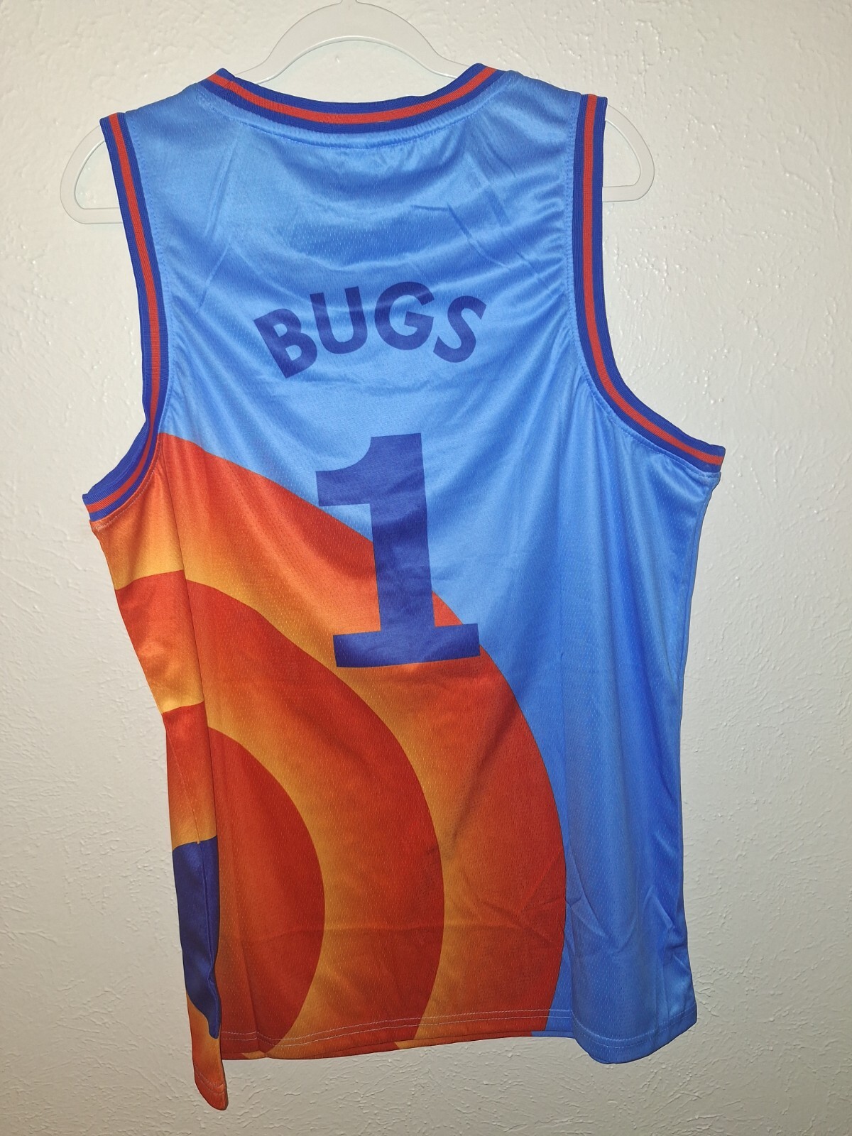 Mens Unbranded Blue Multi Tune Squad Sleeveless Jersey Sz XL gallery