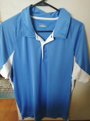Under Armour Heat Gear 1/4 Button Med. Blue Sz XL