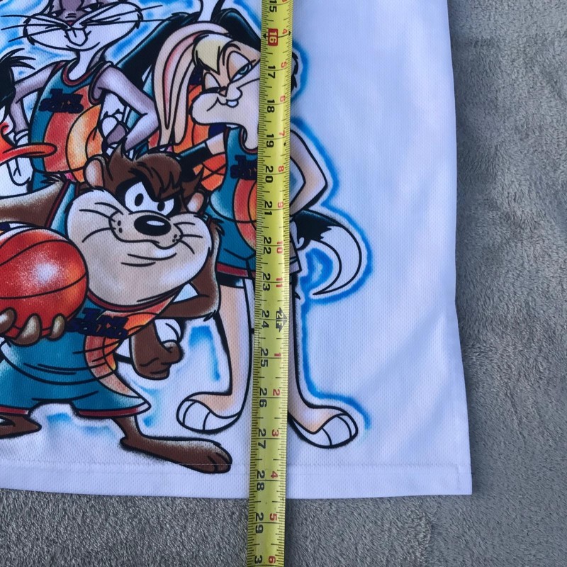 Space Jam Bugs Bunny Airbrush Jersey Basketball Tank Top Bugs #1 Size M White gallery