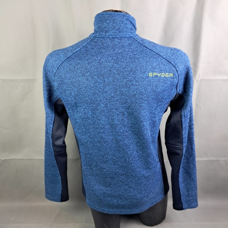 Spyder Performance Sweater Size Medium Men Blue Outbound Stryke 1/2 Zip Pullover gallery