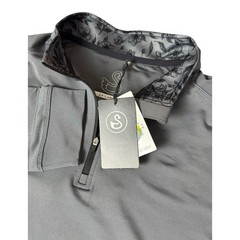 Swannies 1/4 Zip Mens 2XL Gray Repreve 23 Golf Performance Stretch Pullover