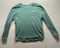 Marine Layer Mens Green Long Sleeve Crew Neck Thermal Shirt Size M/L