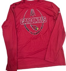 Nike Dri-FIT Arizona Cardinals NFL Team Apparel Long Sleeve Performance Large