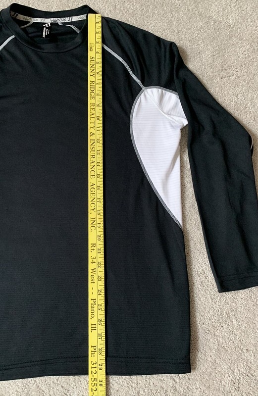 Warrior Base Layer Long Sleeve Mens Black Pullover Sz X-Large Made in USA gallery