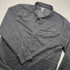 Outdoor Research Rocketman Shirt Mens XL Black Gray Long Sleeve Hiking UPF 50