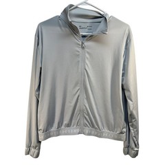 Under Amour Full Zip Up Base Layer Heatgear Loose Fit Small Gray Pockets