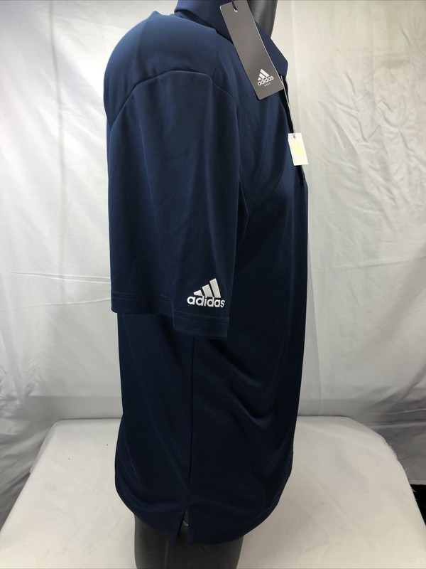 adidas Men's Performance Logo Navy Solid Golf Polo UPF 50 Med Redmond Ridge Oki gallery