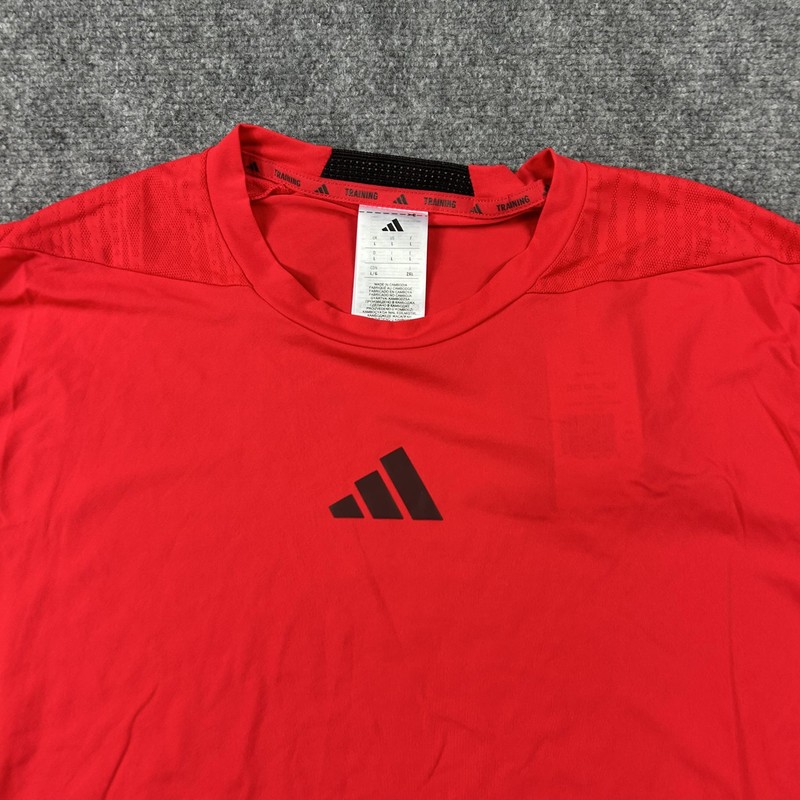 Adidas D4T INT Tee Shirt Mens Large Pure Ruby Red Climacool Training Top gallery