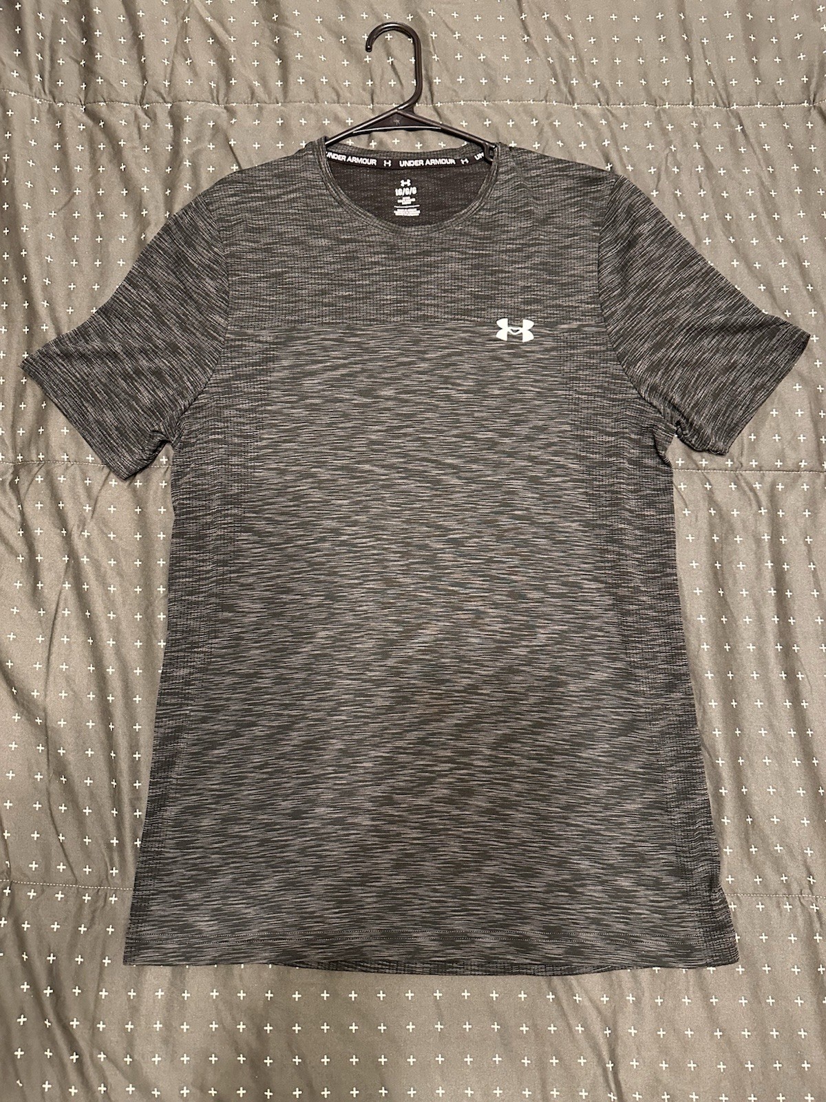 Gray Under Armour Vanish Tee Athletic Casual Short Sleeve Shirt Men's L Large gallery