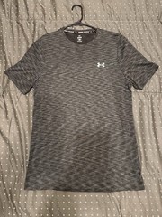 Gray Under Armour Vanish Tee Athletic Casual Short Sleeve Shirt Men’s L Large