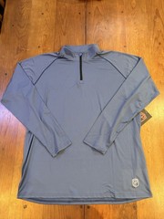 Born Primitive Shirt Men’s 3XL Blue 1/4 Zip NWT Stretch Athleisure Pullover