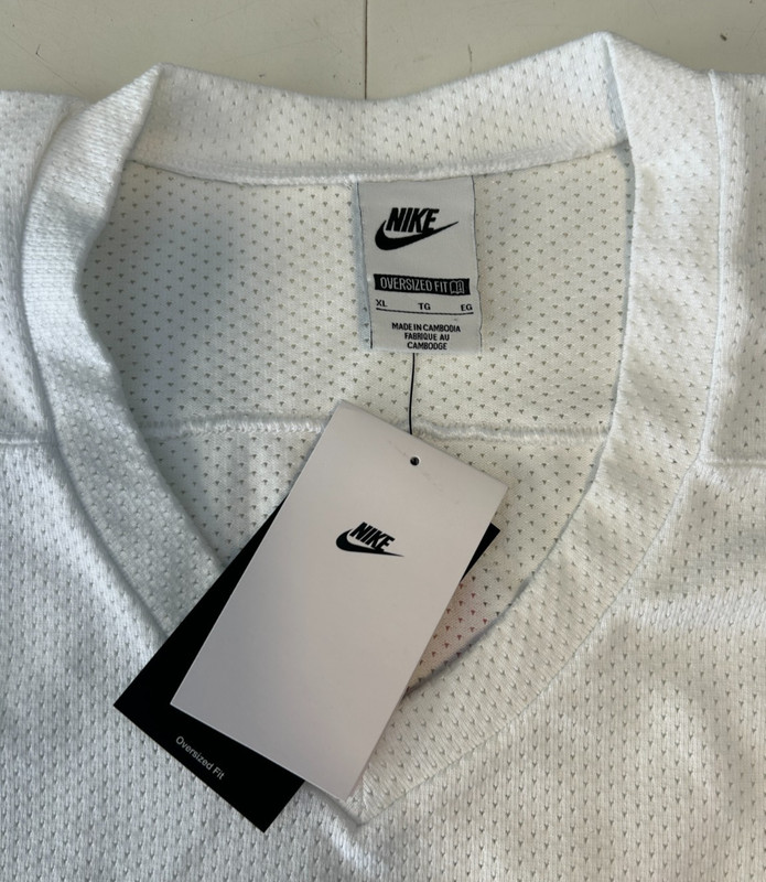 NIKE SPORTSWEAR CLUB MEN'S OVERSIZED HOCKEY JERSEY SIZE XL HV1137-100 NWT gallery