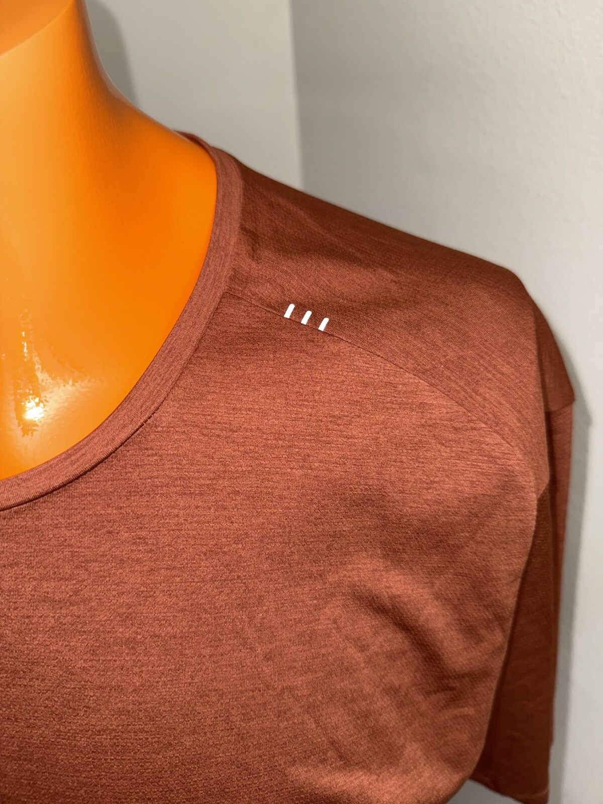 Lululemon Fast Free Short Sleeve Red/Orange Gray Men's Size XL gallery