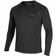 GRUNDENS Mens Long Sleeve Performance TShirt Dark Brown XXL Made in Guatemala
