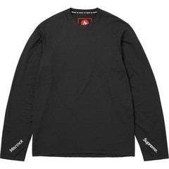 Supreme®/Marmot® Base Layer L/S Top Black FW25 Size XL Graphic Logo Long Sleeve