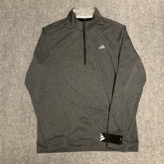 Adidas Elevated Mens Pullover Shirt Men Medium 1/4 Zip Golf Long Sleeve $70 NEW