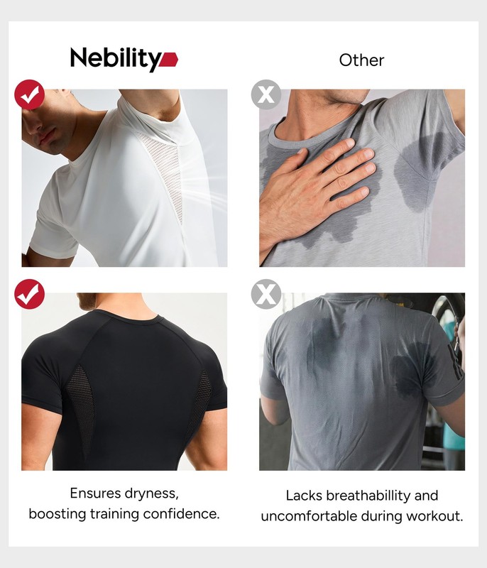 Nebility Mens Compression Shirt Tank Top Shapewear Slimming Undershirt Body S... gallery