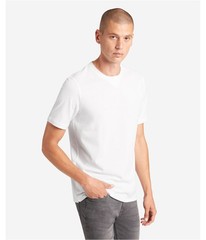 Kenneth Cole Mens Techni-Cole Basic T-Shirt, white, SMALL S/S