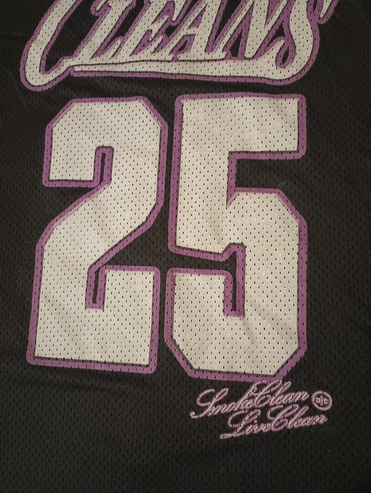 Cleans Collection "Smoke Clean Live Clean" Basketball Jersey - Purple Edition 2X gallery