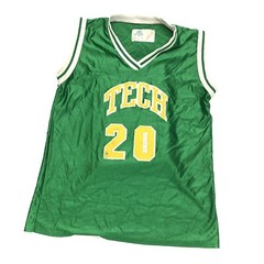 Vintage 90s Sports Belle Basketball Tech School Jersey Size Medium # 20 Made USA
