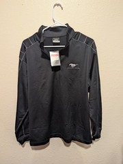 Nike Golf Dri-FIT 1/4 Zip Pullover Ford Mustang Logo Men’s Black NWT Size L