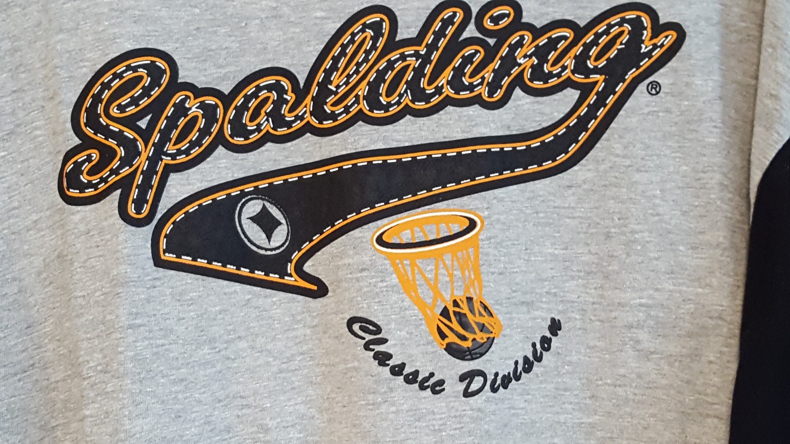 SPALDING ATHLETIC RN 59786 ~Classic Division~ Graphic Athletic Basketball Tee XL gallery