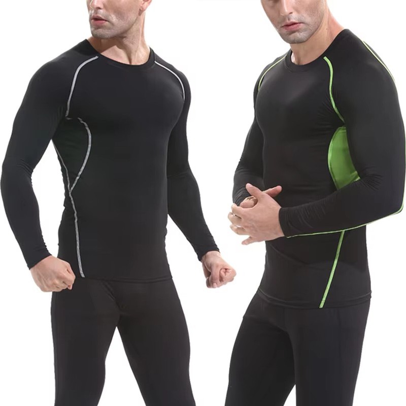 Men's Long Sleeve Compression Shirt UPF 50+ UV Sun Protection Athletic T-Shirts gallery