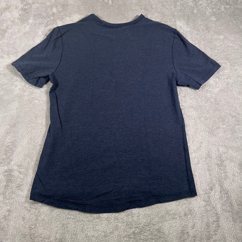 Lululemon Classic T-Shirt Mens Small Blue Short Sleeve Casual Soft Lounge gallery
