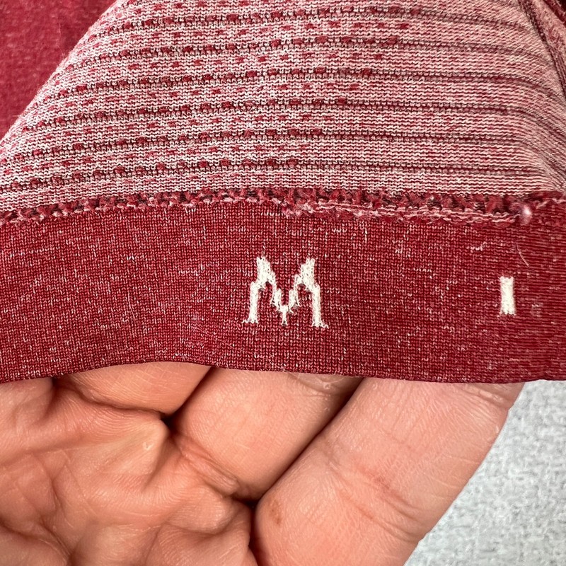 Lululemon Metal Vent Tech Performance Stretch Shirt Medium Mens Red Active gallery
