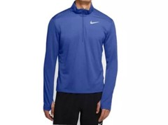 Nike Dri Fit Running Shirt Men’s Pacer Blue 1/2 Zip Top BV4755-430 Small $55 NWT