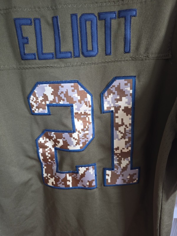 Dallas Cowboys Salute To Service Camo Green NFL Official Jersey Size XL gallery
