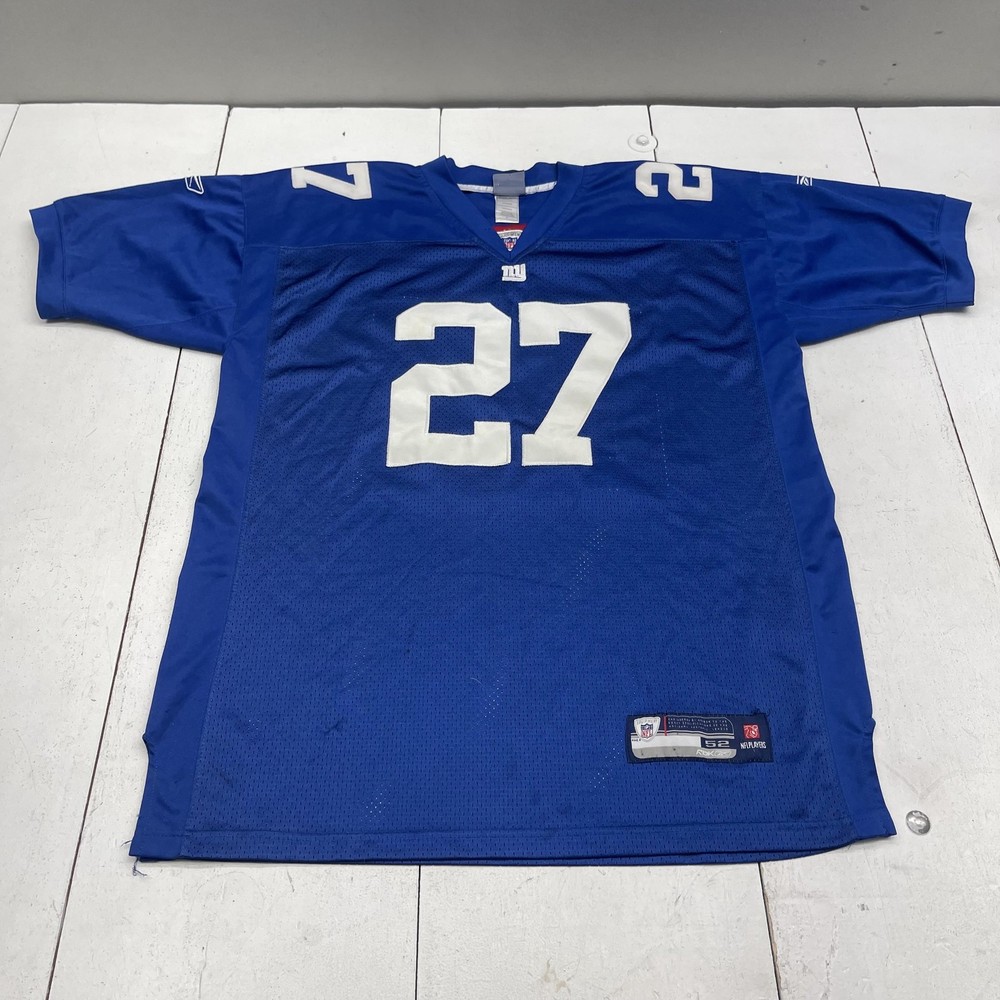 New York Giants Football Jersey Mens 52 Blue NFL Brandon Jacobs 27 Reebok RBK