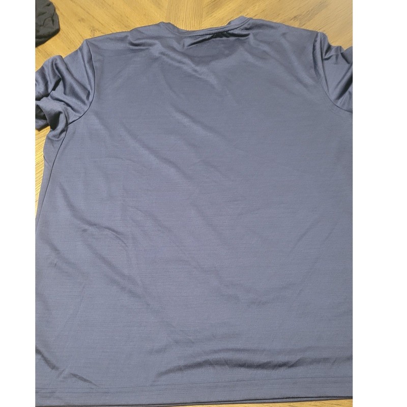 Tek Gear Dry Tek Mens XL Navy Blue Short Sleeve Performance Athletic T-Shirt gallery