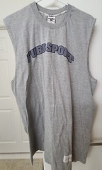 Vintage FUBU Sport The Collection Tank Top Mens XL Gray Sleeveless Shirt 90s Y2K